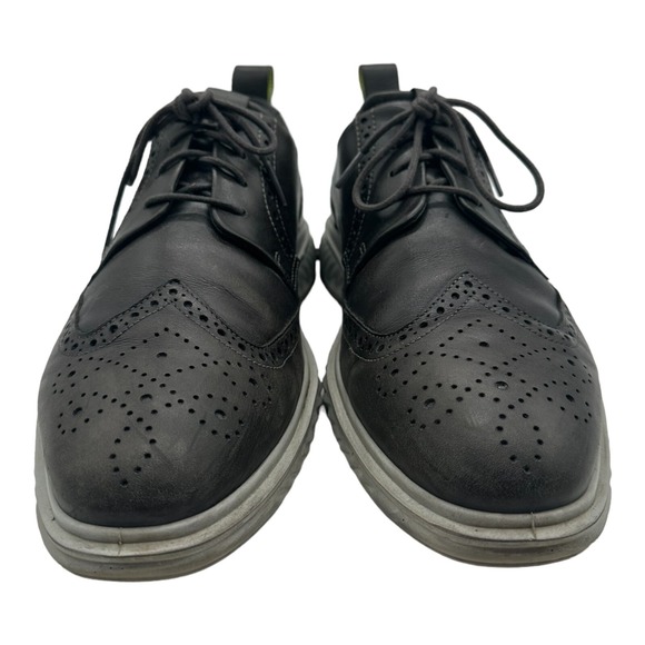 ECCO Mens St 1 Hybrid Lite Brogue Oxford Flat Magnet Mens US 10 EU 44 Black Grey main image 9